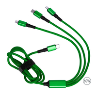 Зарядний кабель Solin Type-C 3в1 60W